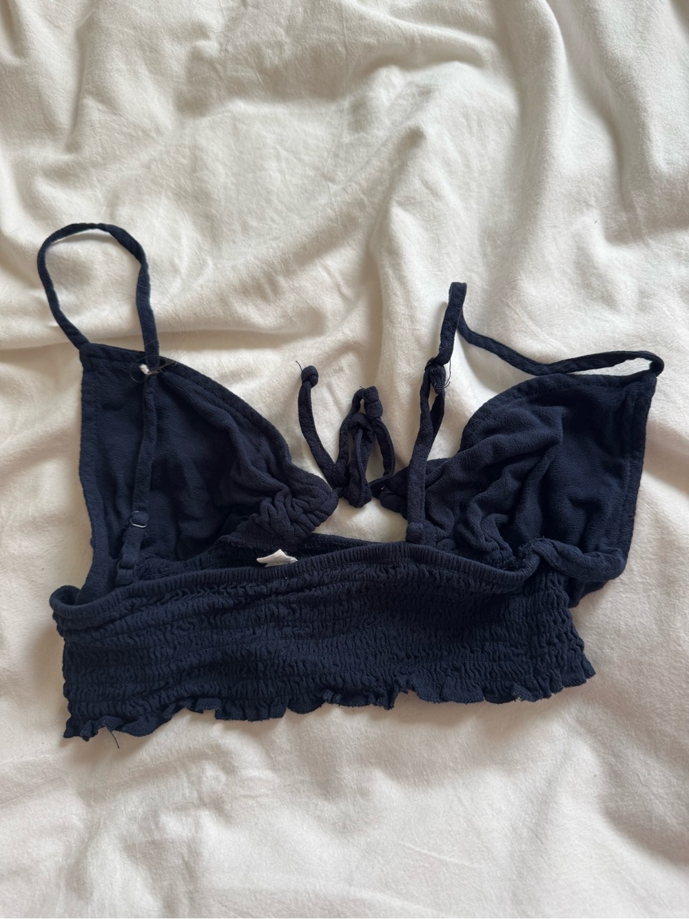Garage navy blue bralette, size S